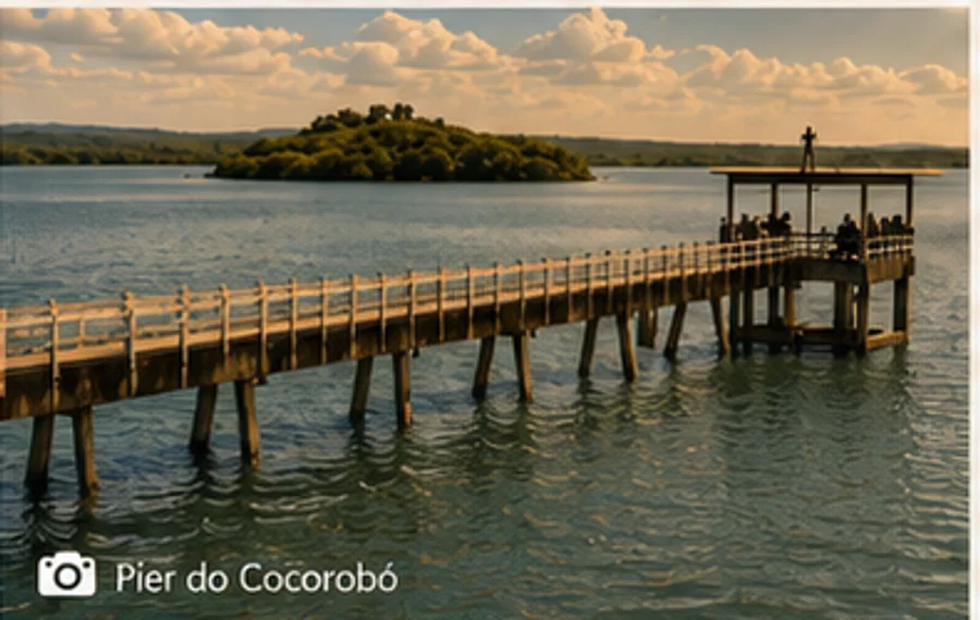 Vista ampla do Píer do Cocorobó